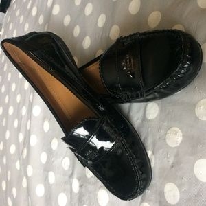 Coach Black Patent Leather Odette Loafer